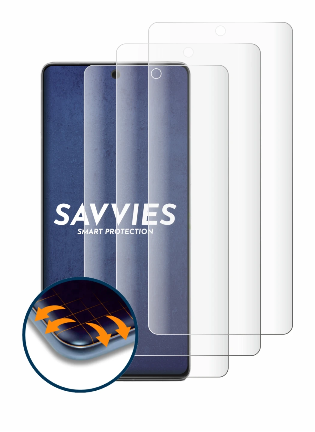 Imagen del dispositivo Google Pixel 7 Pro (case-friendly) con una amplia variedad de protectores de pantalla.