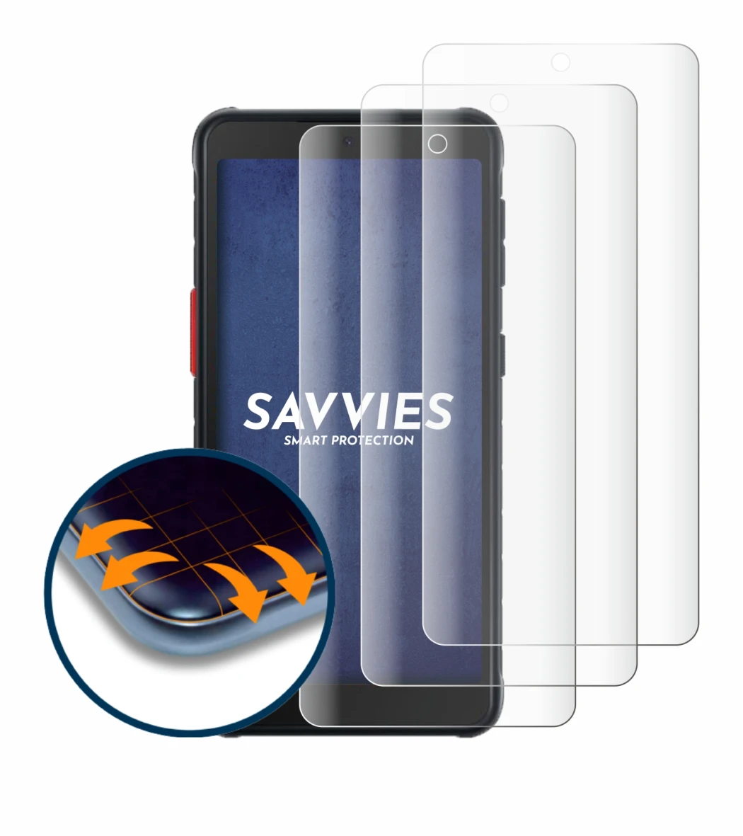 Imagen del dispositivo Samsung Galaxy XCover 5 Enterprise Edition con una amplia variedad de protectores de pantalla.