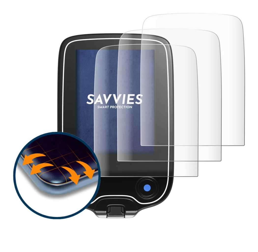 Imagen del dispositivo Freestyle Libre 3 con una amplia variedad de protectores de pantalla.