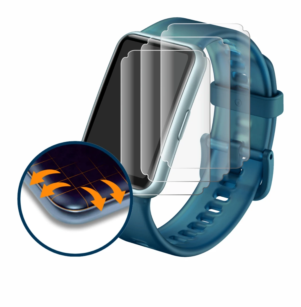 Imagen del dispositivo Huawei Watch Fit Special Edition con una amplia variedad de protectores de pantalla.