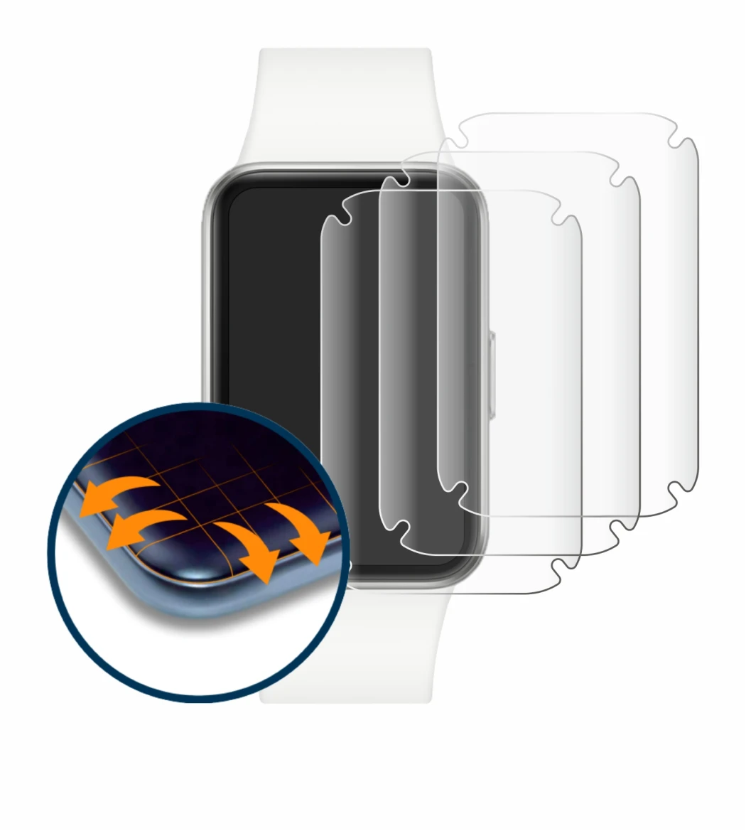 Imagen del dispositivo Samsung Galaxy Fit3 con una amplia variedad de protectores de pantalla.