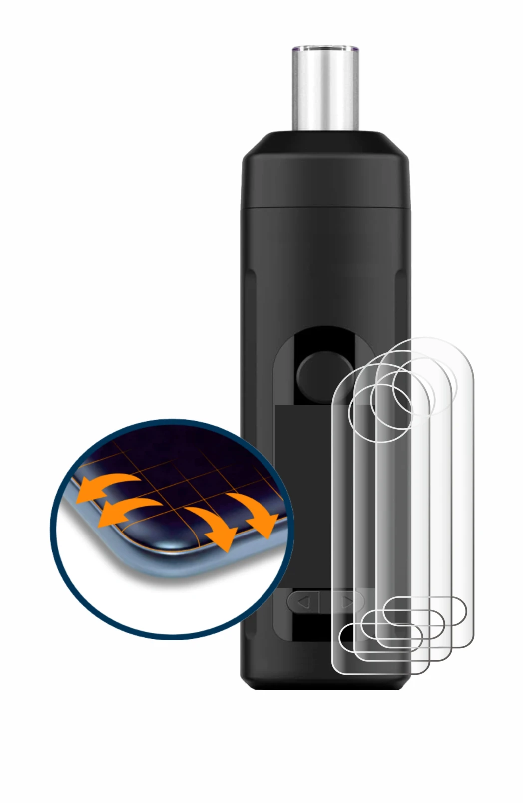 Imagen del dispositivo Norddampf Relict con una amplia variedad de protectores de pantalla.