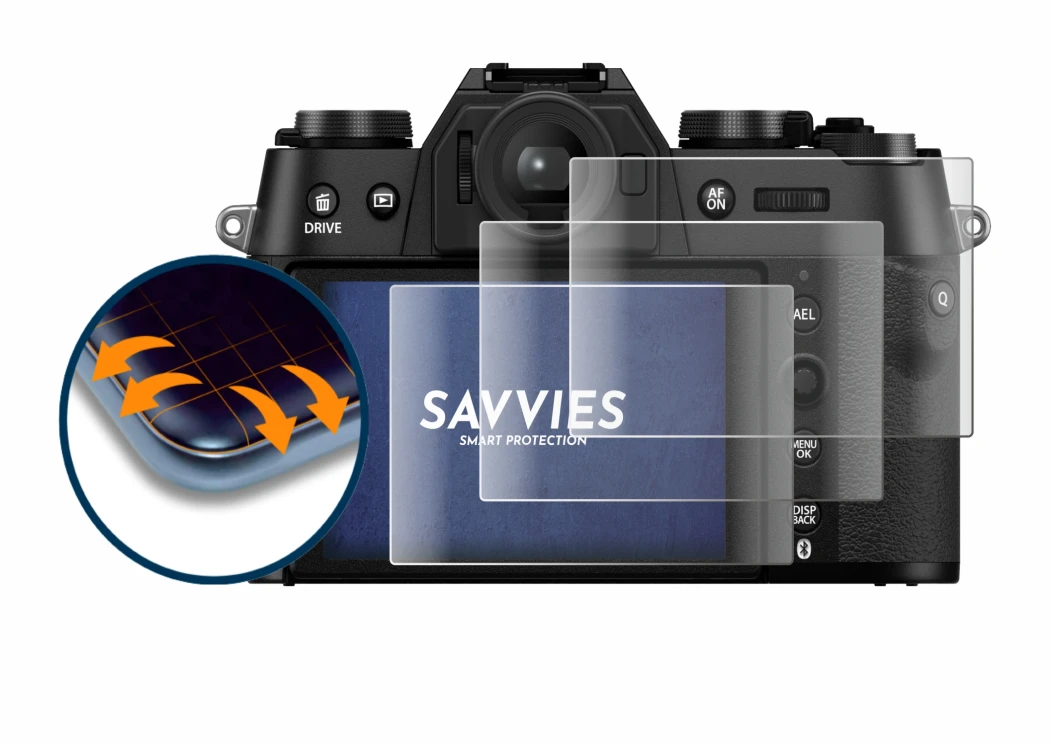 Imagen del dispositivo Fujifilm X-T50 con una amplia variedad de protectores de pantalla.