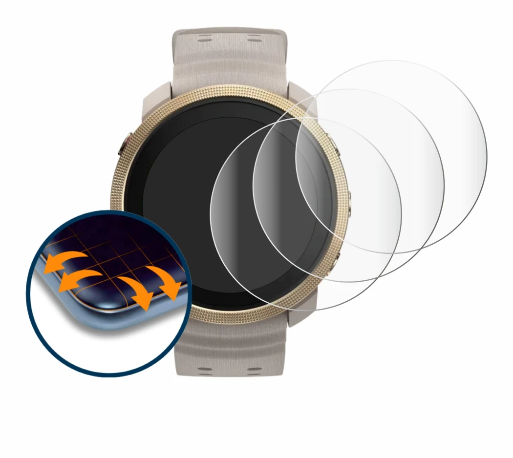 Imagen del dispositivo Polar Vantage M3 con una amplia variedad de protectores de pantalla.