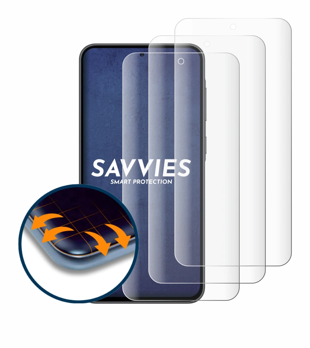 Imagen del dispositivo Samsung Galaxy A36 5G con una amplia variedad de protectores de pantalla.