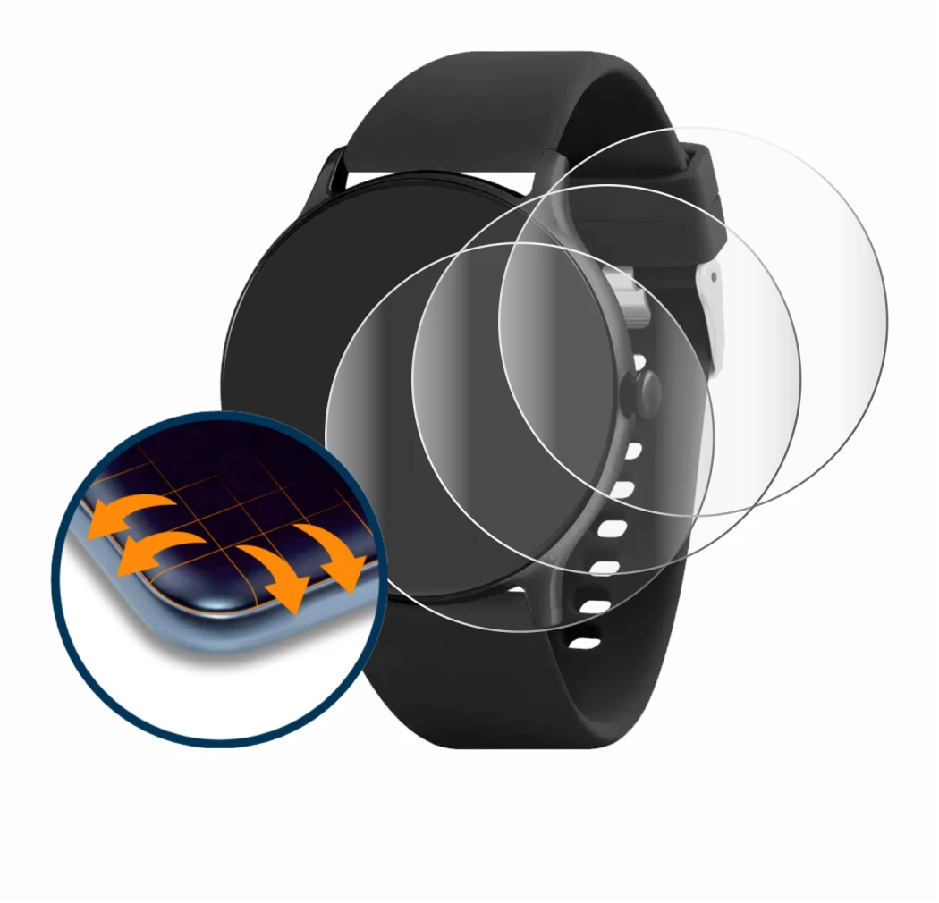 Imagen del dispositivo Reflex Active Series 22 con una amplia variedad de protectores de pantalla.