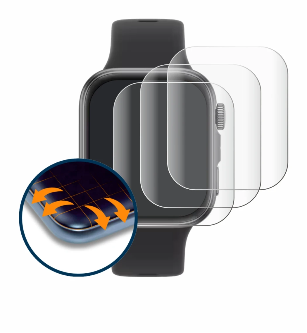 Imagen del dispositivo Huawei Watch Fit 4 con una amplia variedad de protectores de pantalla.