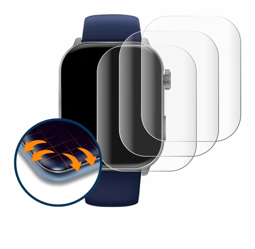 Imagen del dispositivo Gard Pro Health Smartwatch 3 (41 mm) con una amplia variedad de protectores de pantalla.