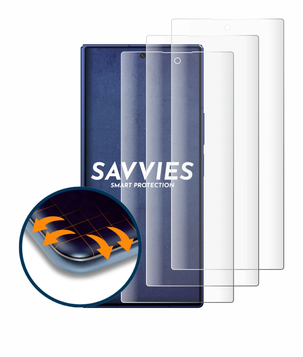 Imagen del dispositivo Samsung Galaxy Z Fold 7 con una amplia variedad de protectores de pantalla.