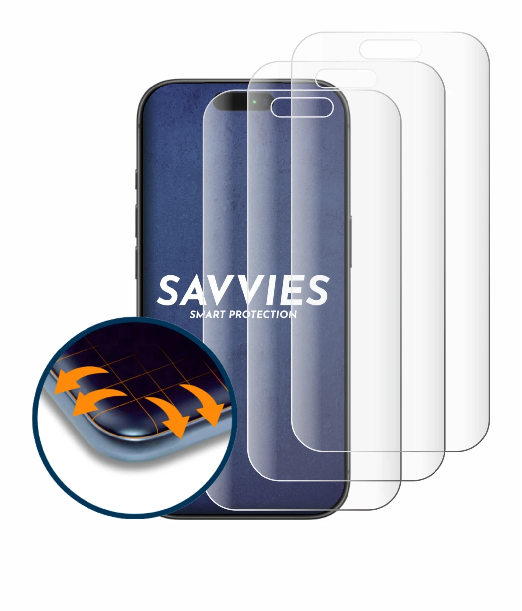 Imagen del dispositivo Apple iPhone 17 Pro con una amplia variedad de protectores de pantalla.