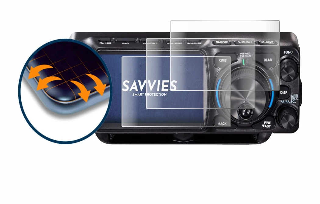 Imagen del dispositivo Yaesu FTX-1 con una amplia variedad de protectores de pantalla.