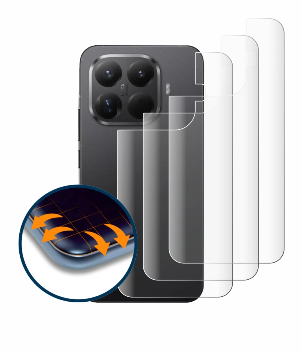 Imagen del dispositivo Xiaomi 15T Pro (Trasero) con una amplia variedad de protectores de pantalla.