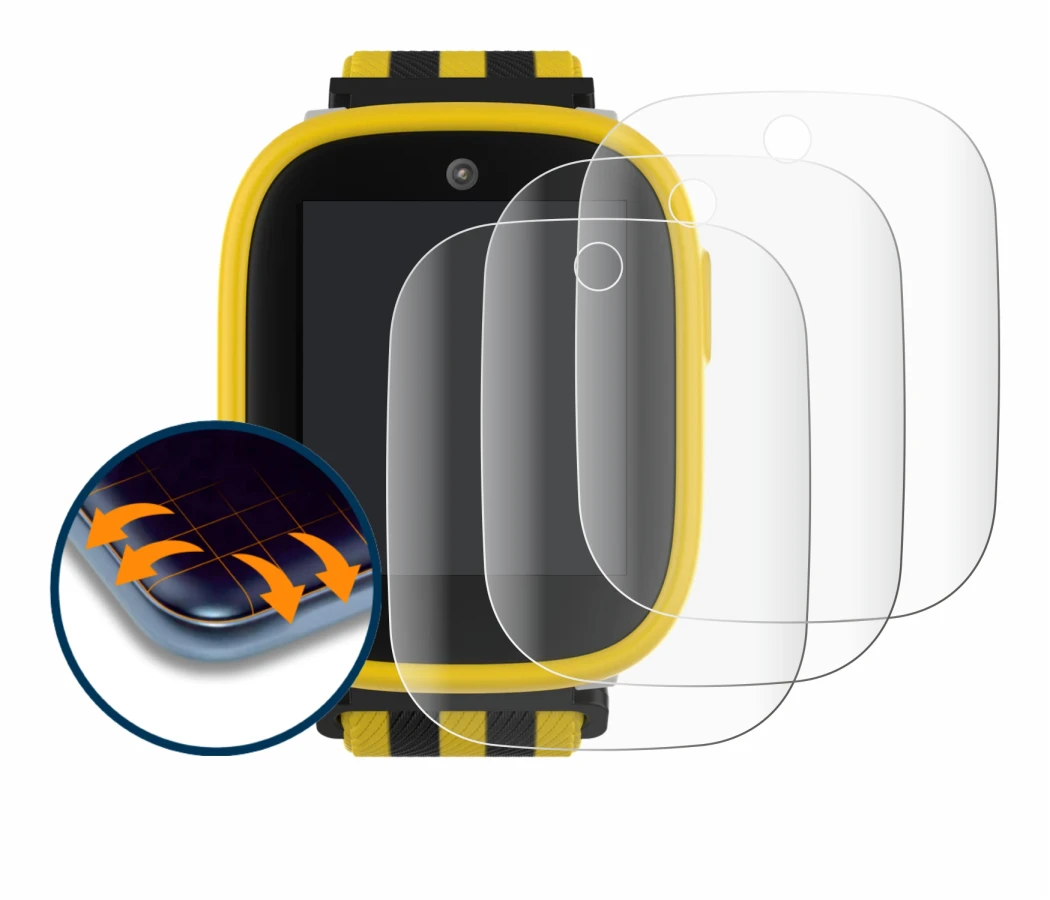 Imagen del dispositivo Xplora X6 Play BVB-Edition con una amplia variedad de protectores de pantalla.