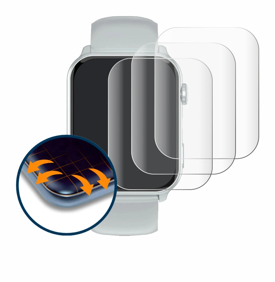 Imagen del dispositivo Blackview R30 Max con una amplia variedad de protectores de pantalla.