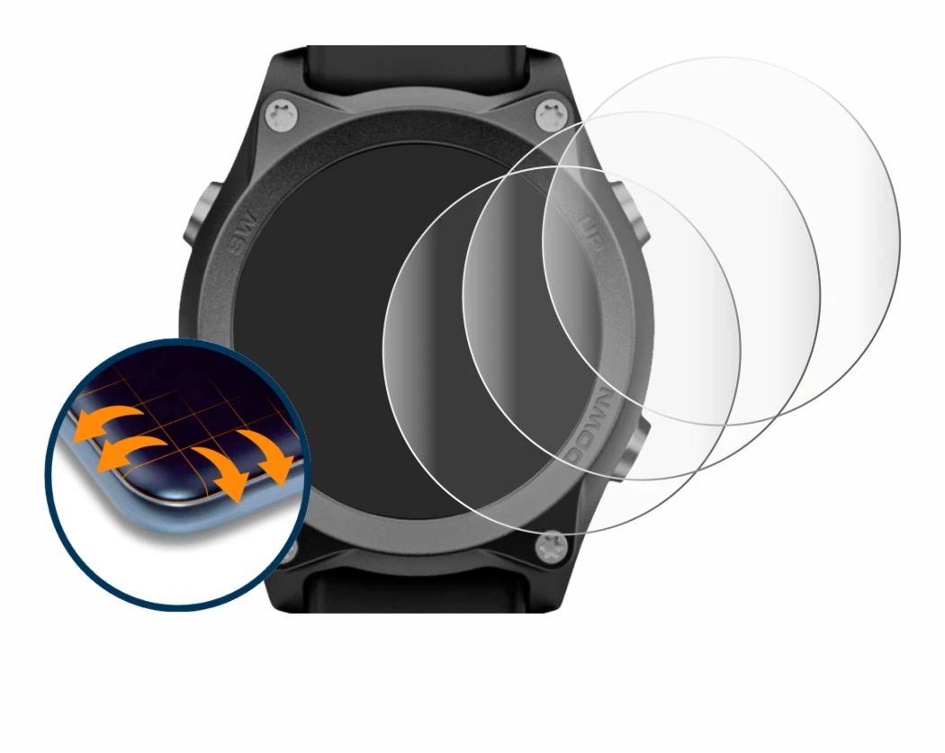 Imagen del dispositivo Mares Sirius con una amplia variedad de protectores de pantalla.