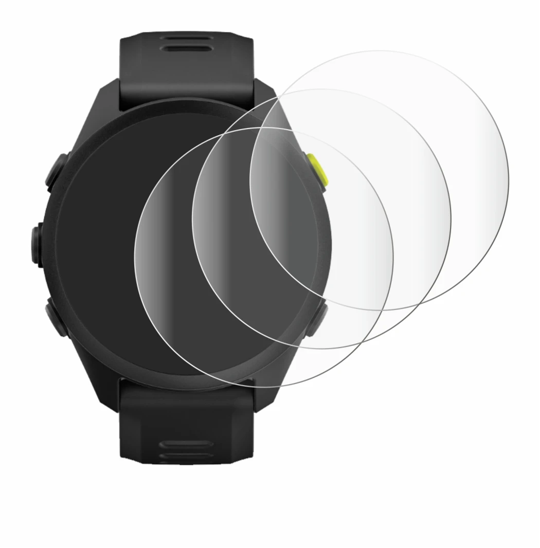 Imagen del dispositivo Garmin Forerunner 70 con una amplia variedad de protectores de pantalla.