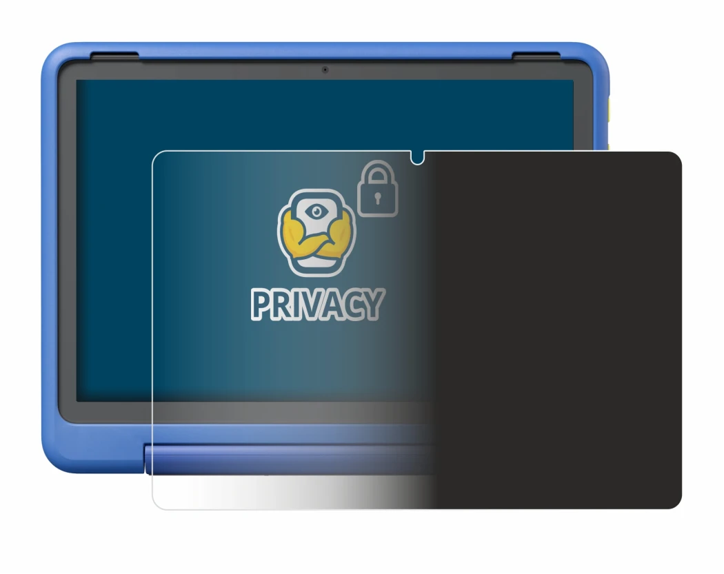 Imagen del dispositivo Amazon Fire HD 10 Kids Pro 2023 con una amplia variedad de protectores de pantalla.