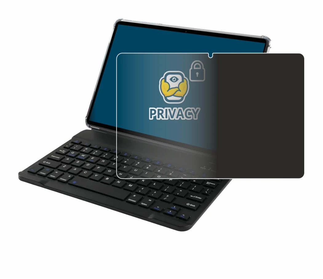 Imagen del dispositivo Tabwee T90 con una amplia variedad de protectores de pantalla.