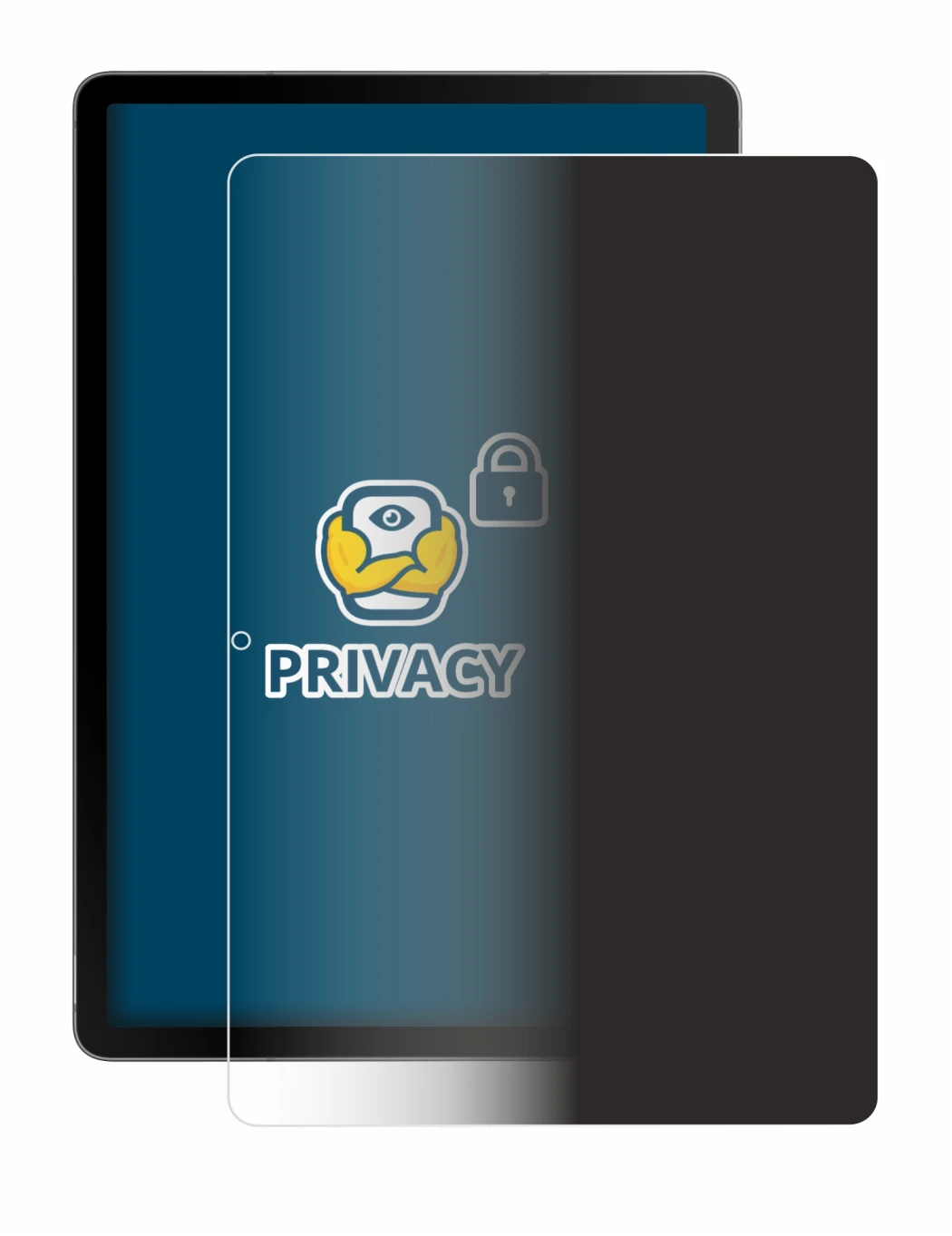 Imagen del dispositivo Samsung Galaxy Tab S10 Lite (retrato) con una amplia variedad de protectores de pantalla.