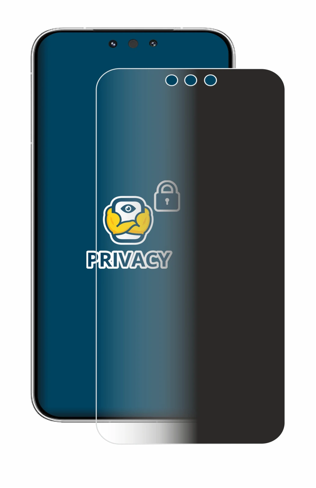 Imagen del dispositivo Huawei Mate 80 Pro con una amplia variedad de protectores de pantalla.