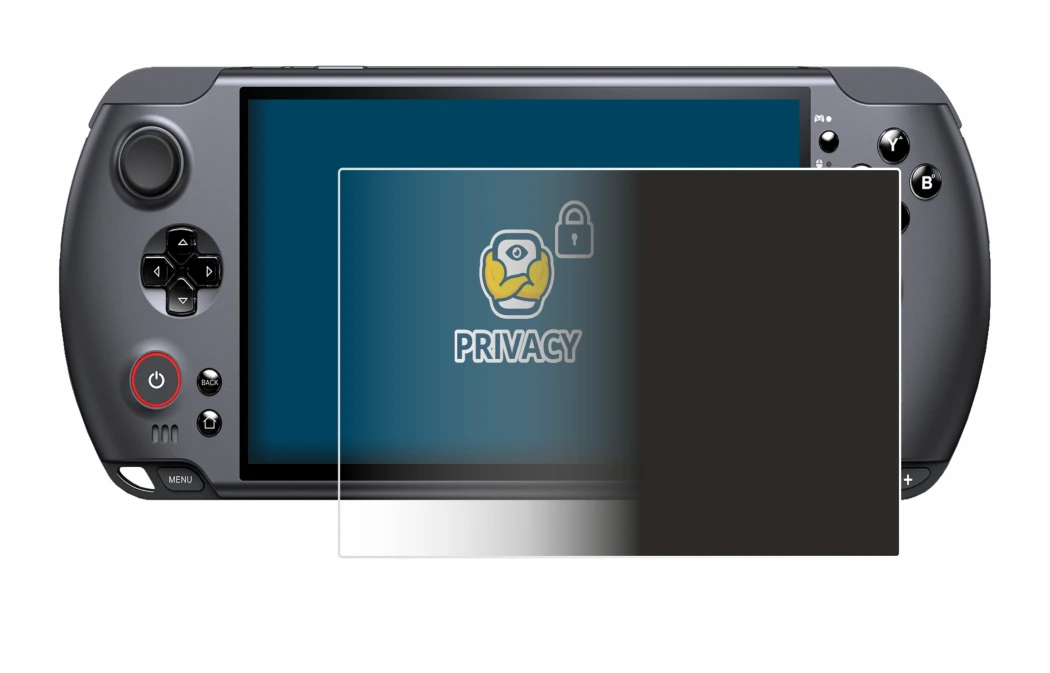 Imagen del dispositivo GPD Win 5 con una amplia variedad de protectores de pantalla.