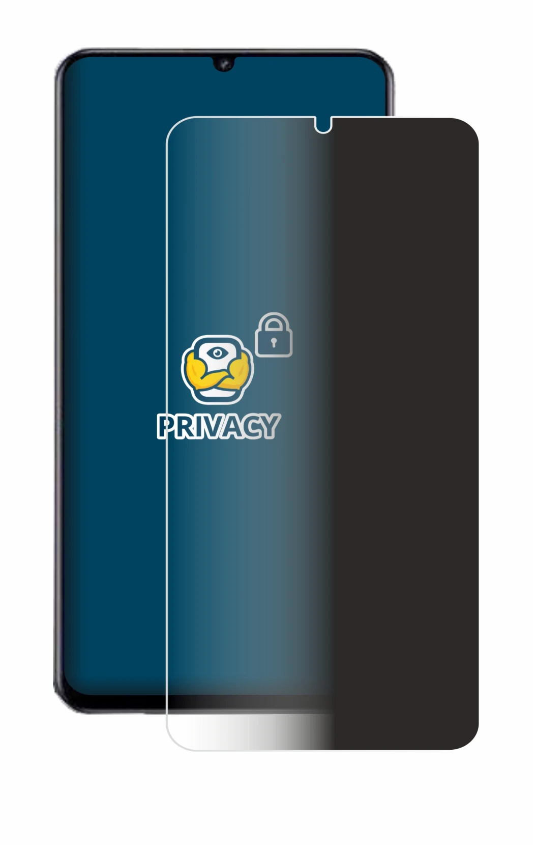 Imagen del dispositivo realme Note 70 con una amplia variedad de protectores de pantalla.