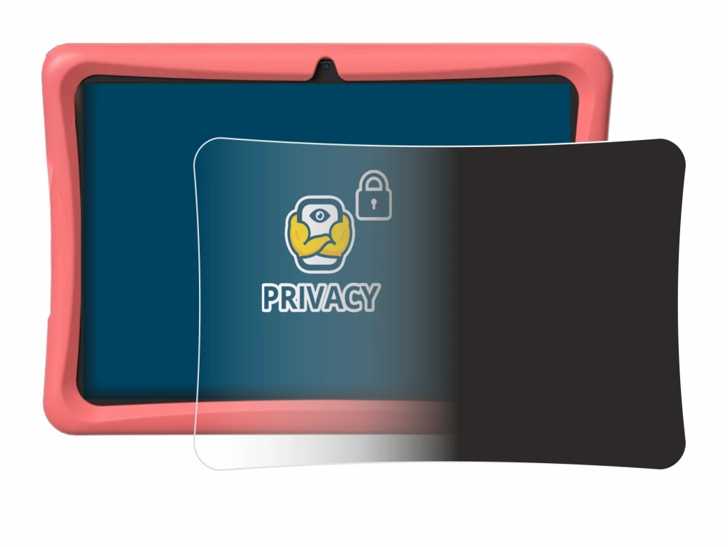 Imagen del dispositivo Tabwee K10 con una amplia variedad de protectores de pantalla.