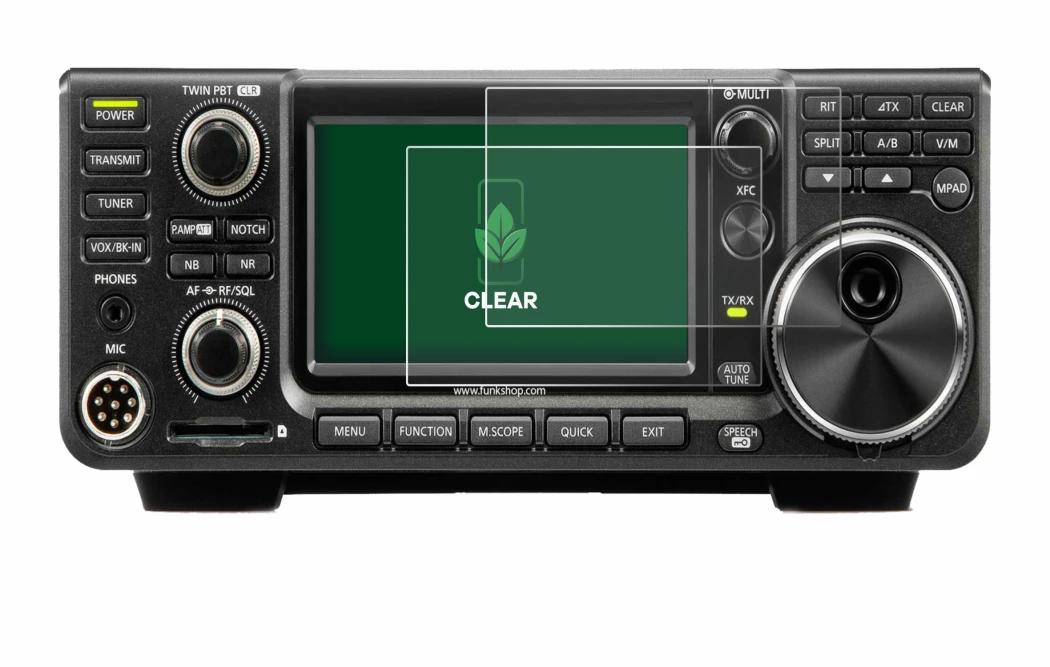 Imagen del dispositivo Icom IC-7300 con una amplia variedad de protectores de pantalla.