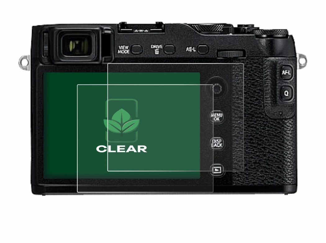 Imagen del dispositivo Fujifilm X-E3 con una amplia variedad de protectores de pantalla.