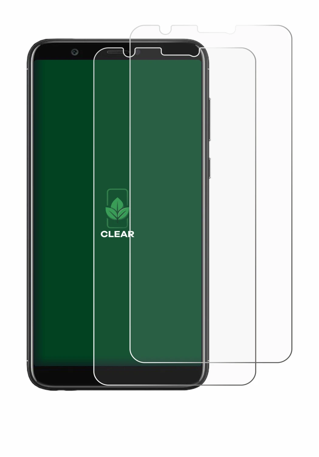 Imagen del dispositivo Huawei P smart 2018 con una amplia variedad de protectores de pantalla.