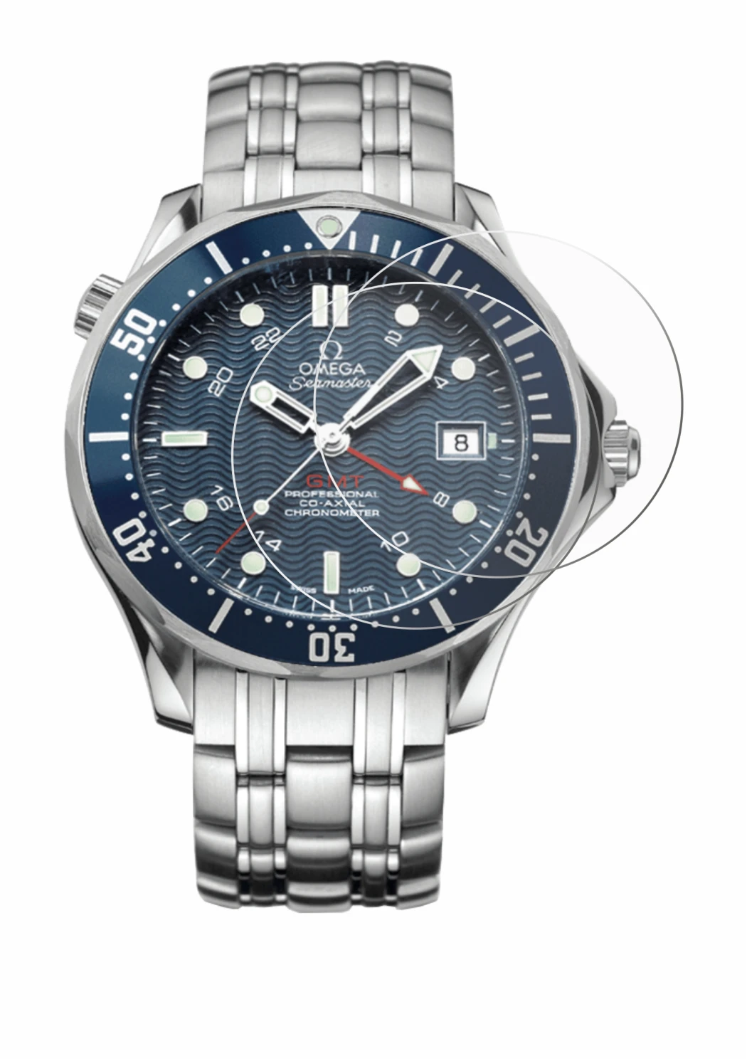 Imagen del dispositivo Omega Seamaster Diver (41 mm) con una amplia variedad de protectores de pantalla.