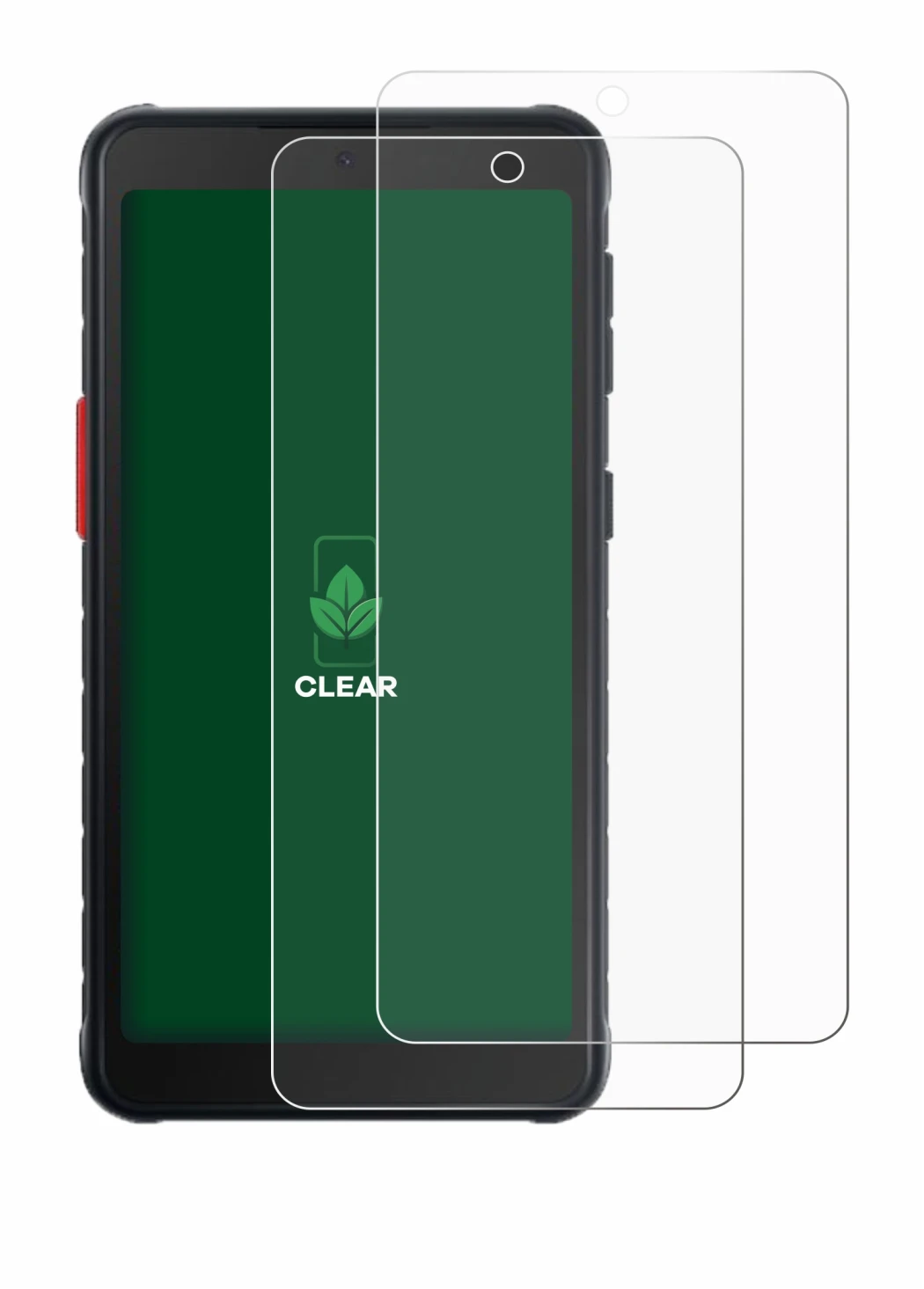 Imagen del dispositivo Samsung Galaxy XCover 5 con una amplia variedad de protectores de pantalla.