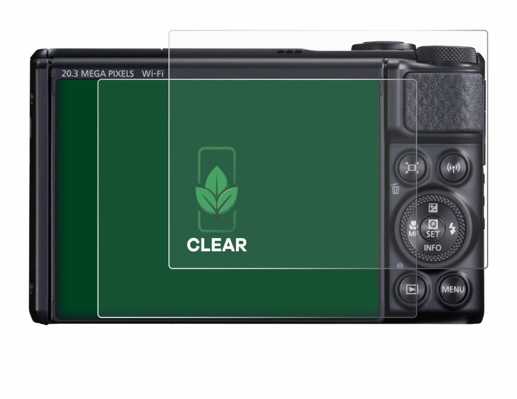 Imagen del dispositivo Canon PowerShot SX740 HS con una amplia variedad de protectores de pantalla.