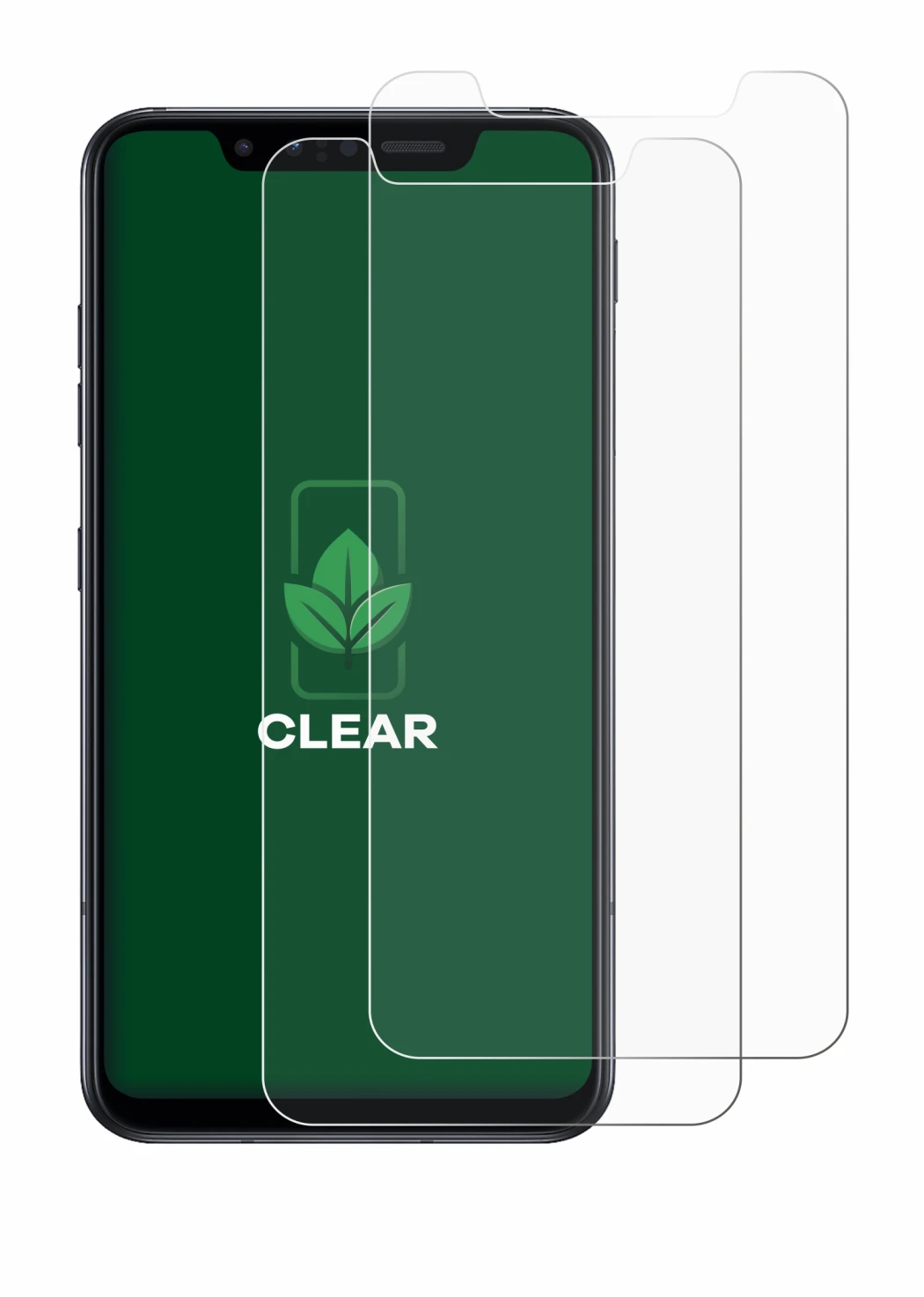 Imagen del dispositivo LG G8s ThinQ con una amplia variedad de protectores de pantalla.