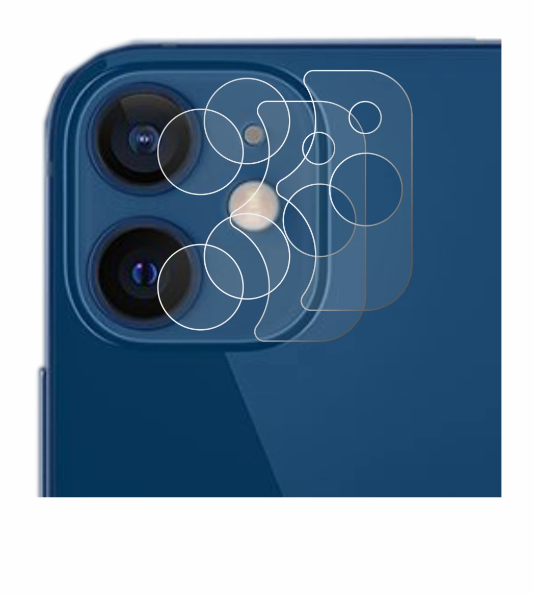 Imagen del dispositivo Apple iPhone 12 (SÓLO Cámara) con una amplia variedad de protectores de pantalla.