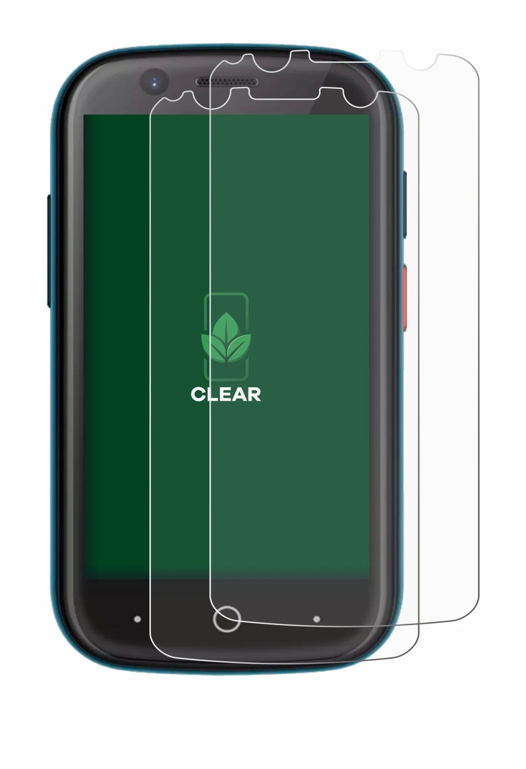 Imagen del dispositivo Unihertz Jelly 2 con una amplia variedad de protectores de pantalla.
