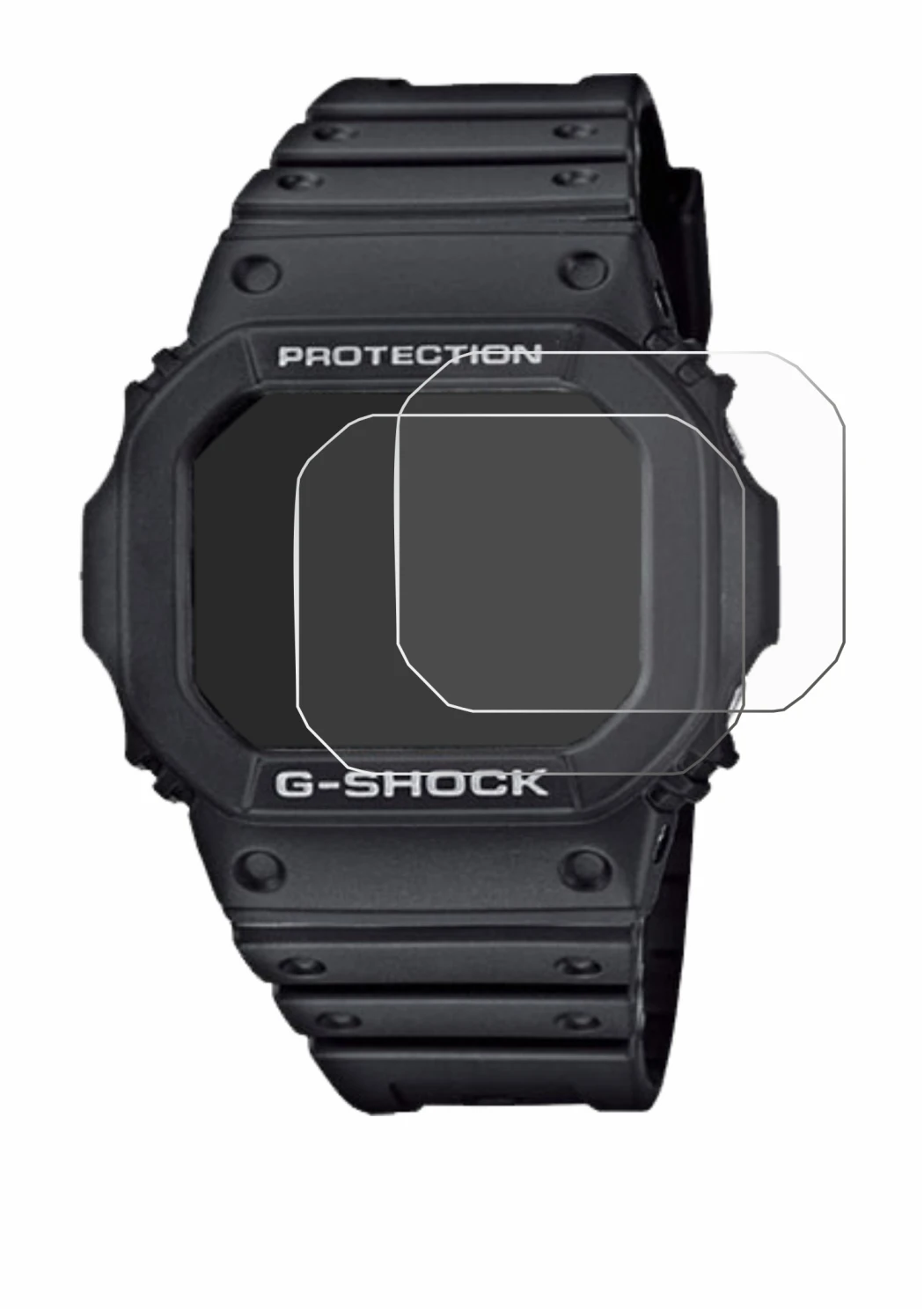 Imagen del dispositivo Casio G-Shock GW-M5610-1ER con una amplia variedad de protectores de pantalla.