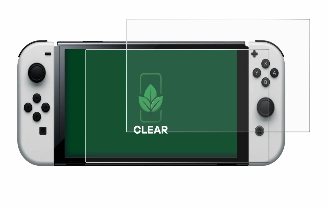 Imagen del dispositivo Nintendo Switch OLED-Modell con una amplia variedad de protectores de pantalla.