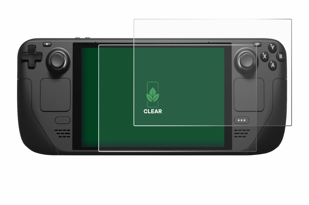 Imagen del dispositivo Valve Steam Deck con una amplia variedad de protectores de pantalla.