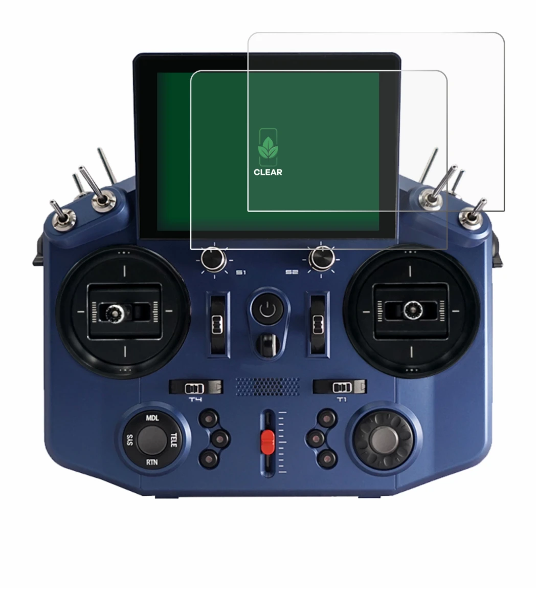 Imagen del dispositivo FrSky Tandem X20S con una amplia variedad de protectores de pantalla.