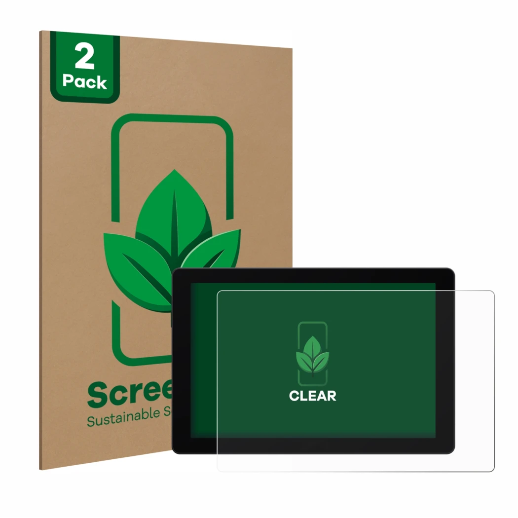 Parte frontal de un envase de producto con el logotipo de la marca ScreenLeaf. Al lado se muestra el dispositivo SmallHD Cine 