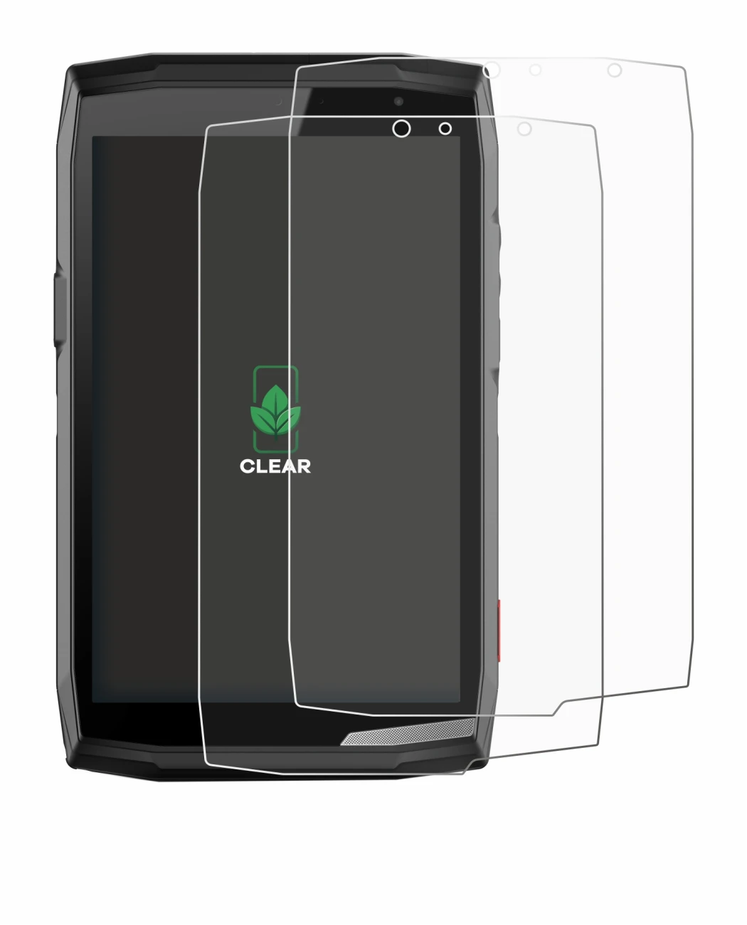 Imagen del dispositivo Crosscall Core T5 con una amplia variedad de protectores de pantalla.