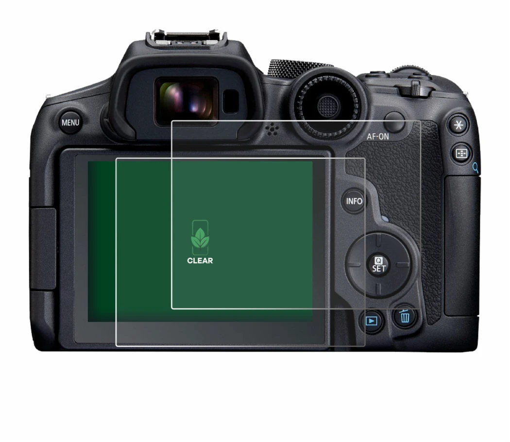 Imagen del dispositivo Canon EOS R7 con una amplia variedad de protectores de pantalla.