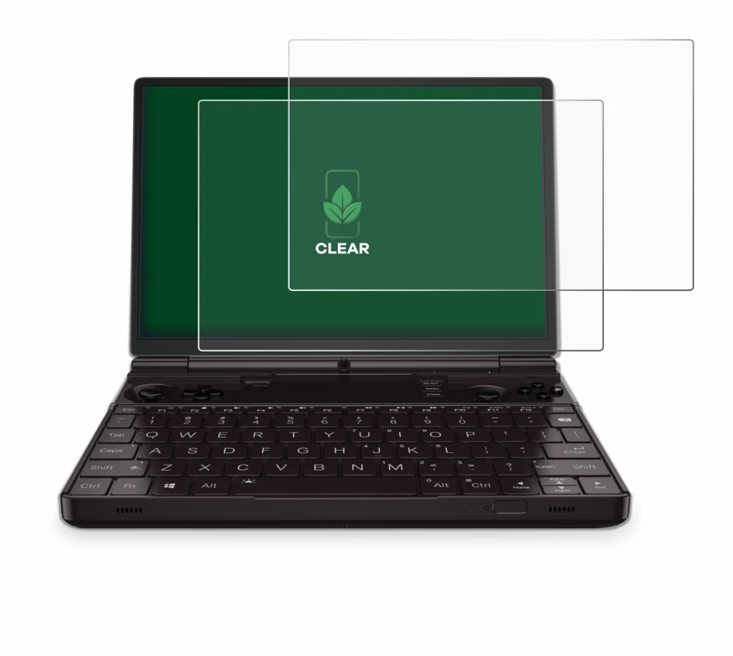 Imagen del dispositivo GPD Win Max 2 con una amplia variedad de protectores de pantalla.