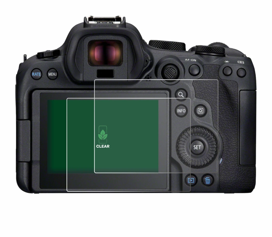 Imagen del dispositivo Canon EOS R6 Mark II con una amplia variedad de protectores de pantalla.