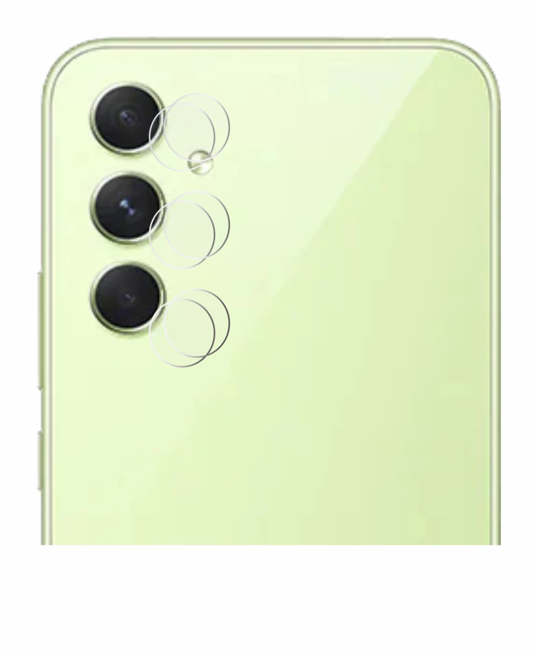Imagen del dispositivo Samsung Galaxy A54 5G (SÓLO Cámara) con una amplia variedad de protectores de pantalla.