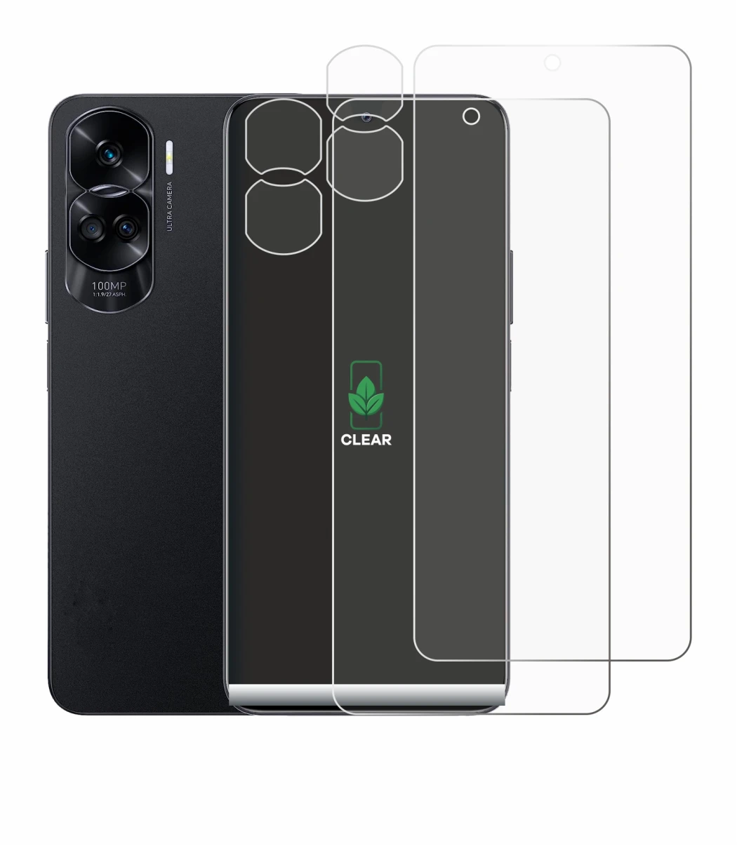 Imagen del dispositivo Honor 90 Lite (Frontal+Cámara) con una amplia variedad de protectores de pantalla.