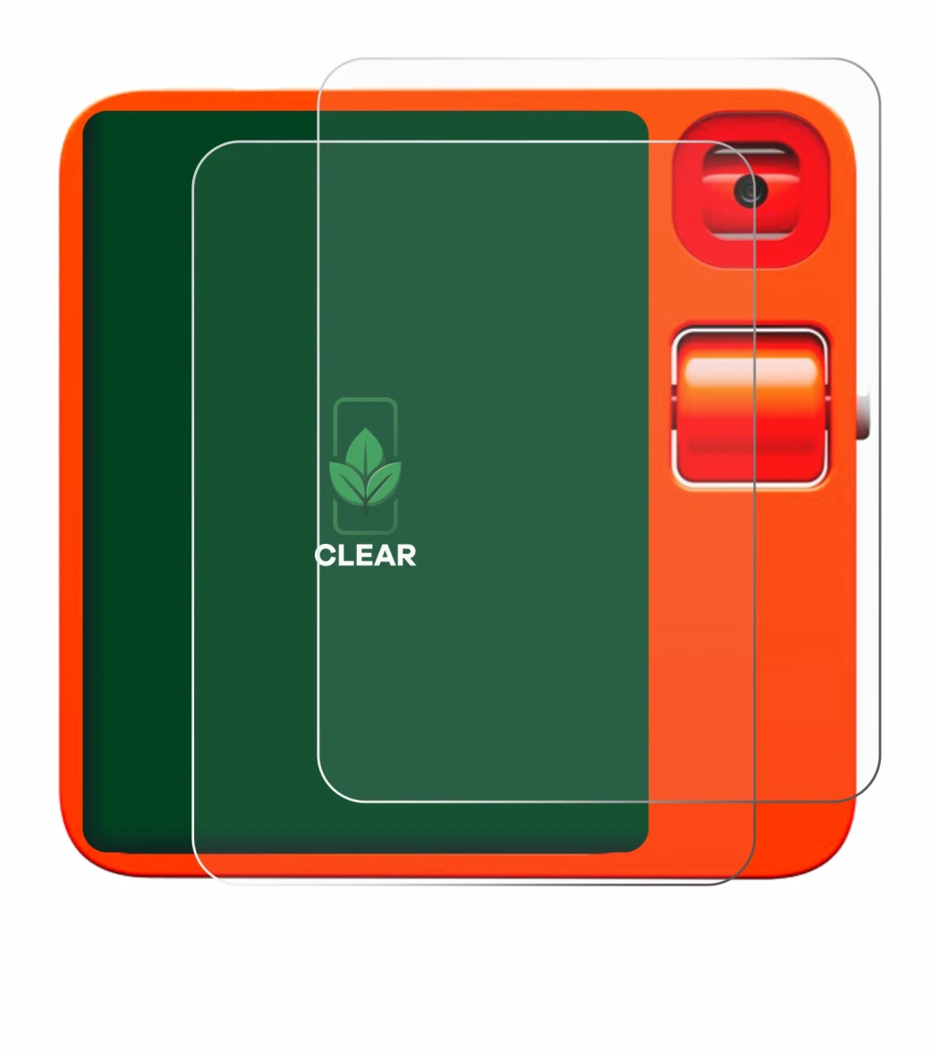 Imagen del dispositivo rabbit r1 con una amplia variedad de protectores de pantalla.