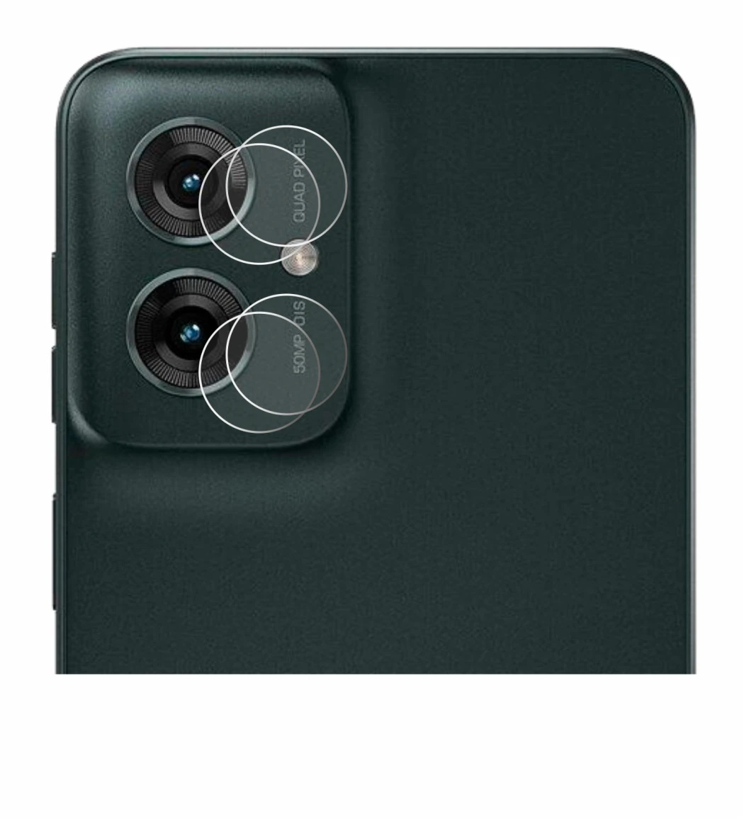 Imagen del dispositivo Motorola Moto G55 (SÓLO Cámara) con una amplia variedad de protectores de pantalla.