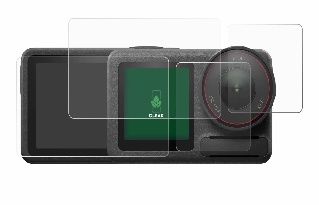 Imagen del dispositivo DJI Osmo Action 5 Pro con una amplia variedad de protectores de pantalla.
